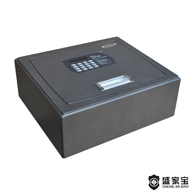 Chinese wholesale Hotel Coffer - SHENGJIABAO Electronic Motorized System Laser Cutting LCD Hotel Drawer Safe SJB-M150DAL – Wansheng