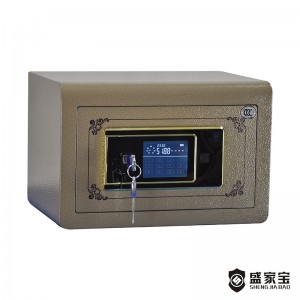 SHENGJIABAO Compact Size Small Home and Office Safe Box With Large LCD Screen SJB-SL25BD