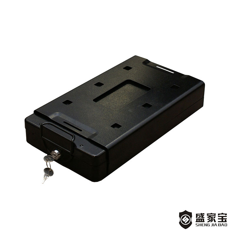 Factory wholesale Portable Safes - SHENGJIABAO High Quality Portable Key Lock Pistol Safe Car Safe With Mounting Bracket SJB-22CS – Wansheng