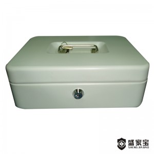 SHENGJIABAO Euro Tray Key Lock Cash Box Safe 10″ For Sale SJB-250CB-E2
