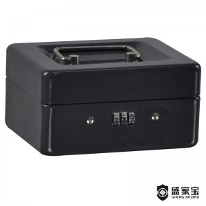 Good Quality Cash Box - SHENGJIABAO Combination Lock Portable Metal Cash Lock Box 6″ SJB-150CBM  – Wansheng