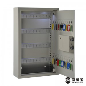 SHENGJIABAO 60 Adjustable Key Hooks Digital Key Security Cabinet For Home and Office SJB-KC60EW