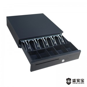 IOS Certificate Cash Drawer High Quality 410mm Width Tray Metal Windows Android Register Automatic USB Trigger Cash Drawer