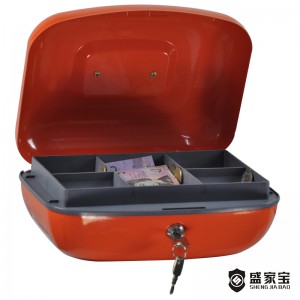 SHENGJIABAO Special Shape Key Lock Jewelry Safe Cash Safe 10.5″ SJB-265CBY