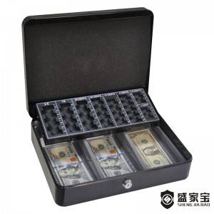 SHENGJIABAO Supermarket Use Euro Tray Money Box Cash Box 12″ SJB-300CB-E3