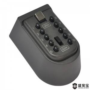 SHENGJIABAO Outdoor Wall Mounted 10-Digit Push Button Combination Key Lock Box 5 keys SJB-A105KBM