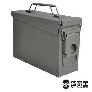SHENGJIABAO Stahl Munitionsdose Militärmunition Aufbewahrungsbox 30 Cal SJB-AB30C
