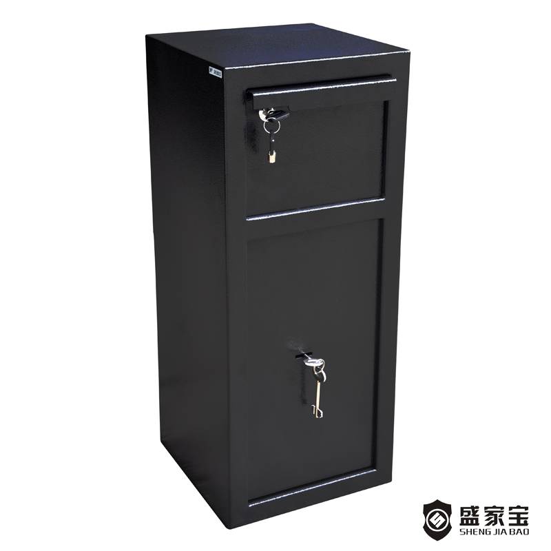 Factory wholesale Digital Deposit Safe - SHENGJIABAO Front Loading Key Lock Security Deposit Safe Box SJB-D60K – Wansheng