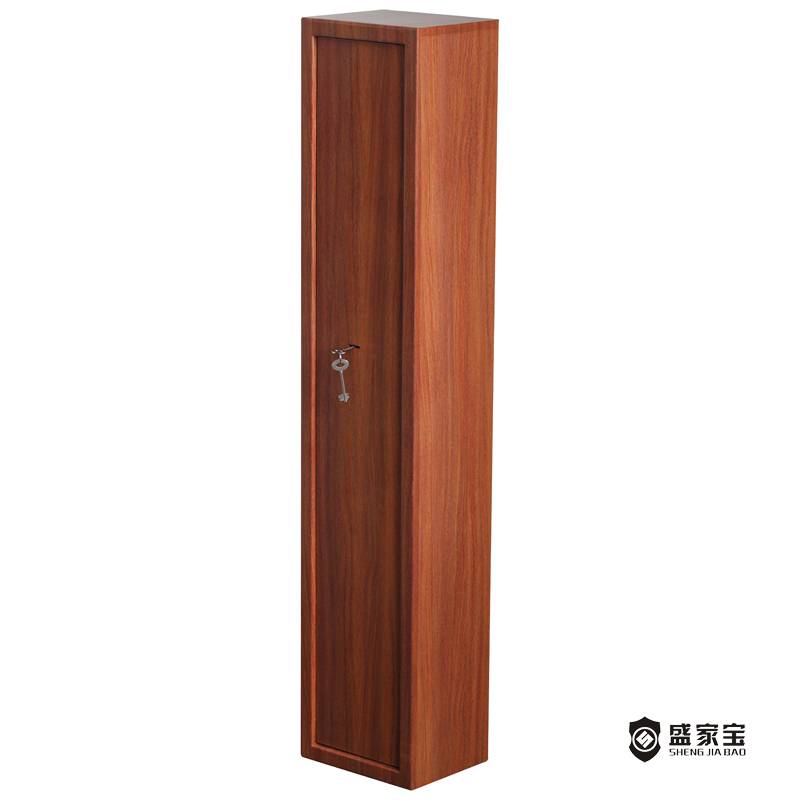 Reasonable price Rifle Storage Cabinet - SHENGJIABAO High quality Key Lock Wood Effect Gun Safe Gun Cabinet G-KW Series – Wansheng