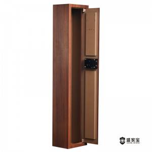 SHENGJIABAO High quality Key Lock Wood Effect Gun Safe Gun Cabinet G-KW Series