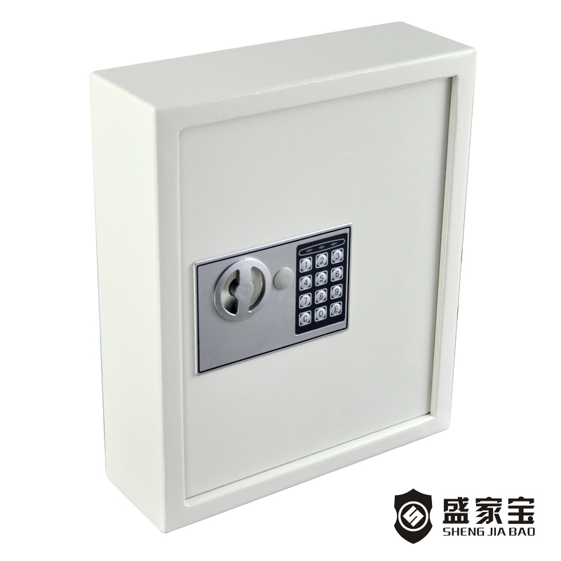 2019 wholesale price Lock Box With Key - SHENGJIABAO Wall Mounted Electronic Key Cabinet For 48 Keys SJB-KC48EW – Wansheng