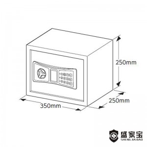 SHENGJIABAO Wood Effective Promotional Electronic Lock Deposit Safe Box EG Series