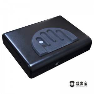 SHENGJIABAO New Style Portable Semiconductor fingerprint sensor Biometric Pistol Safe Locker SJB-SPF35