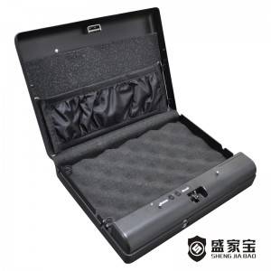 SHENGJIABAO New Style Portable Semiconductor fingerprint sensor Biometric Pistol Safe Locker SJB-SPF35