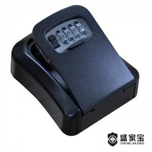 SHENGJIABAO Weatherproof 4-Digit Combination Lock Wall Mounted Key Box SJB-Z115KBM