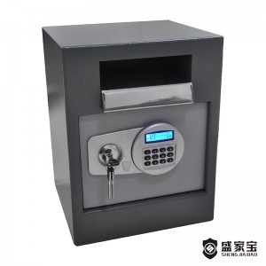 SHENGJIABAO Hot Prodejní Cash Drop Safe Box Digital počítání peněz Box SJB-D45DP
