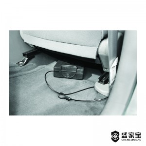 SHENGJIABAO High Quality Portable Key Lock Pistol Safe Car Safe With Mounting Bracket SJB-22CS