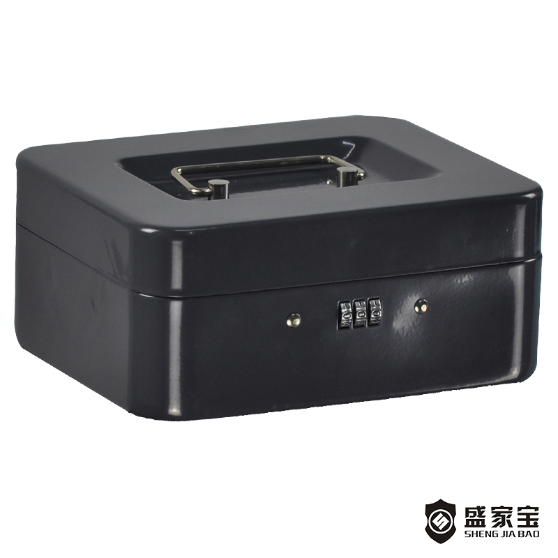 Good Quality Cash Box - SHENGJIABAO Durable Steel Cash Coin Security Box With Combo Lock 8″ SJB-200CBM  – Wansheng