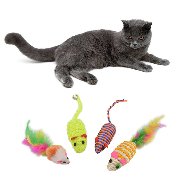 20 packs Interactive Feather Cat Teaser Toys Cat Play Wand Crazy Teaser Toy With Bell