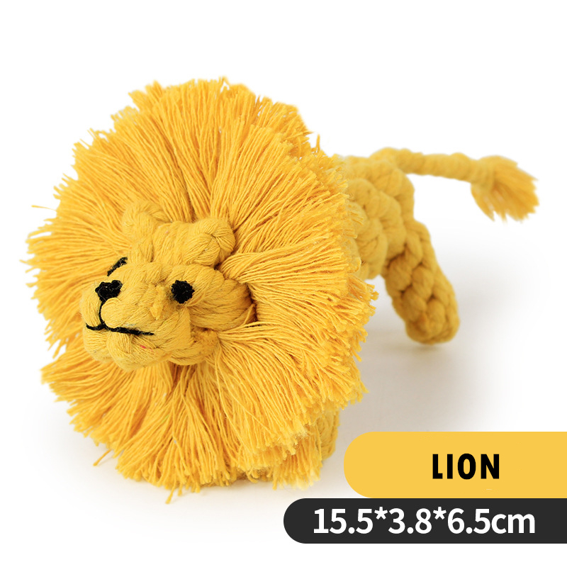 New Animal Design Cotton Dog Rope Toys with Puppy Pet Play Chew Interactive Training Toys