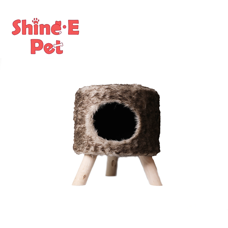Pet Supplies Cave Shape Bed Cat Tree Condo Cage Cat Condo For Cats And Small Dogs With A Soft Cushion