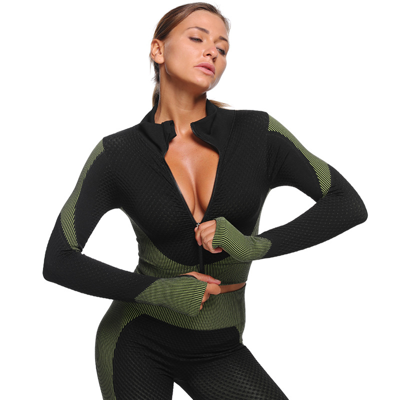 Hot style seamless yoga suit new autumn/winter knit XXL size fitness yoga suit
