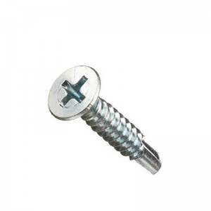 China manufacturer of Din7504p csk head self drilling screws