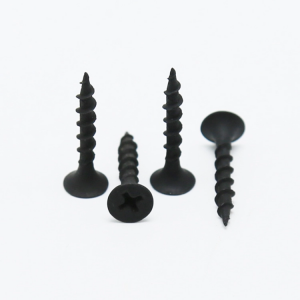 Coarse thread black phosphating drywall screws