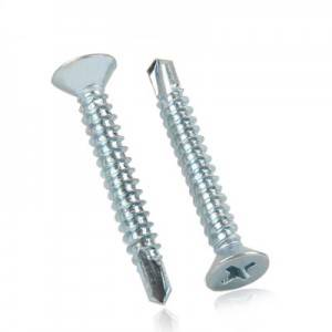 Factory Price Ss304 Ss316 Stainless Steel Cross Recessed Countersunk/csk Head Self Drilling Screw Din7504 P