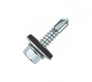 High Quality Hex Head Self Drilling Screws white zinc plated carton packing