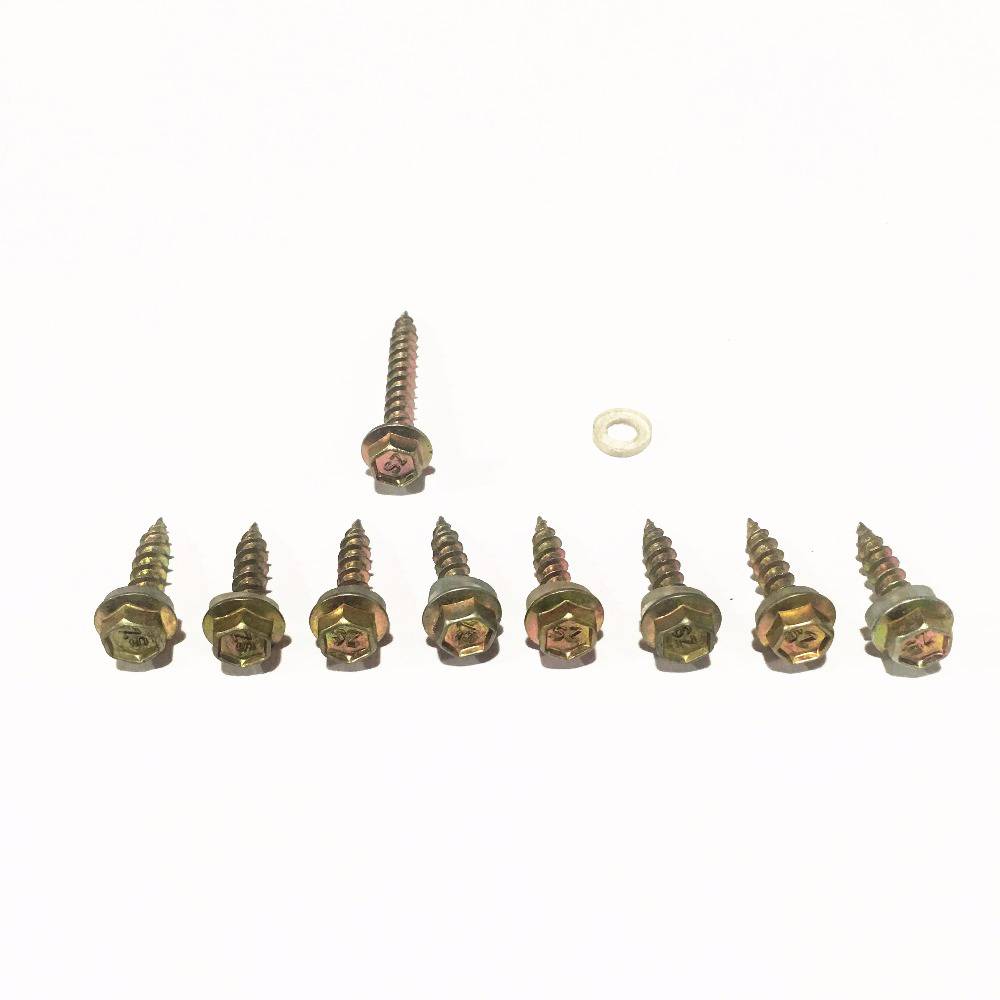 Hex head wood screws with pvc washer Featured Image