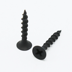 Coarse thread black phosphating drywall screws