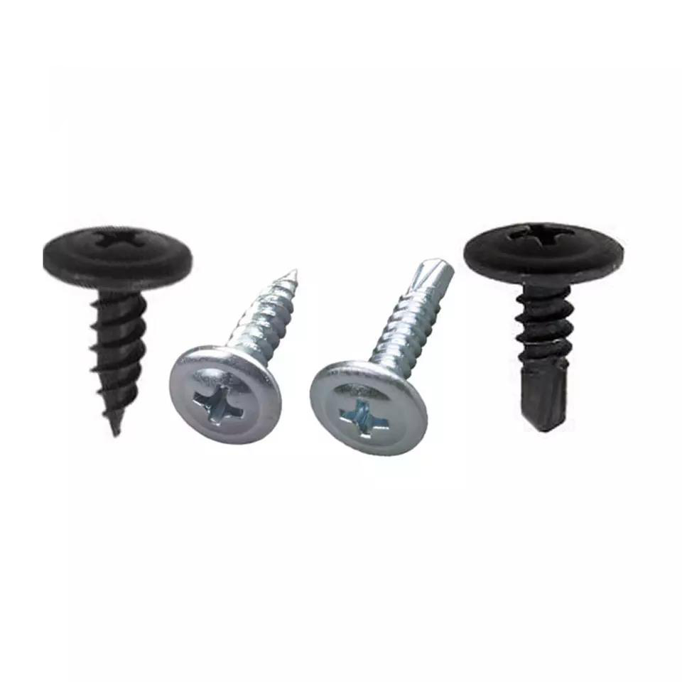 Button modified truss head screws 8 x 1/2 wafer head self drilling screw Featured Image