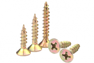 good quality chipboard screws and yellow zinc full thread Countersunk head Phillips screw