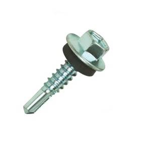 10 years manufacturer DIN7504K self drilling roofing screws with washer rubber
