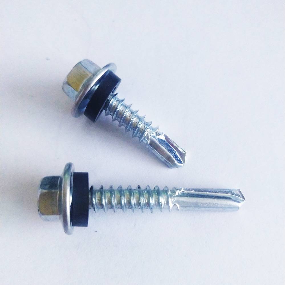 10 years manufacturer DIN7504K self drilling roofing screws with washer rubber Featured Image