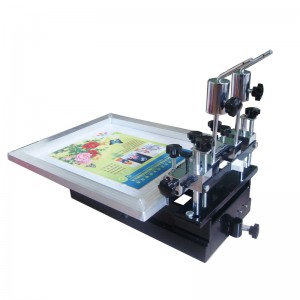 1color 1 station screen printing machine