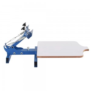 1 color 1 station screen printing machine