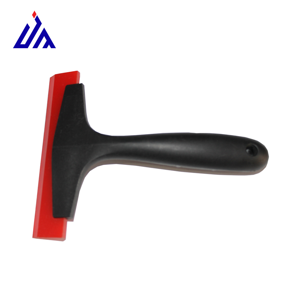 2017 New Style Screen Printing Polyester Screen -
 Polyurethane red clean squeegee with black short plastic handle – Jiamei