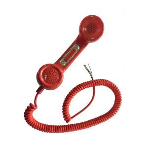 Telephone Intercom Handset w Hook & Push Talk Switch