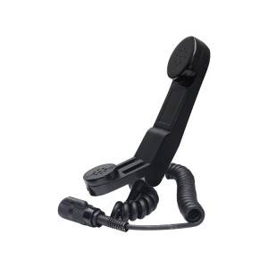 Noise Cancelling IP67 Vandal Resistant Retractable Telephone Microphone Speaker Handset for Military A25