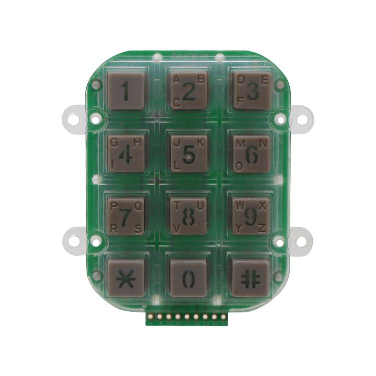 3×4 matrix numeric led Illuminated plastic 12 keys waterproof industrial keypad B202 Featured Image
