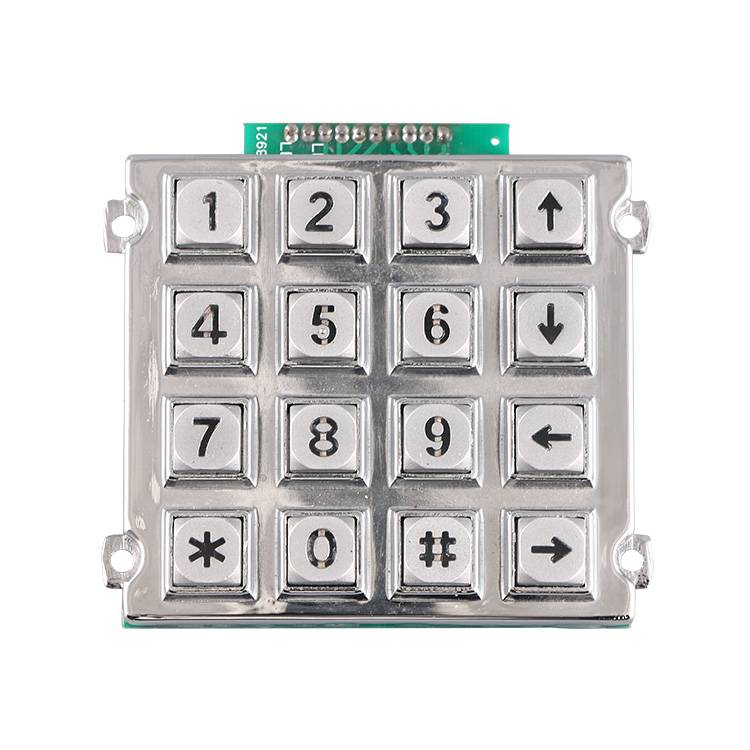 Waterproof 4×4 matrix numeric illuminated metal keypad  -B660 Featured Image