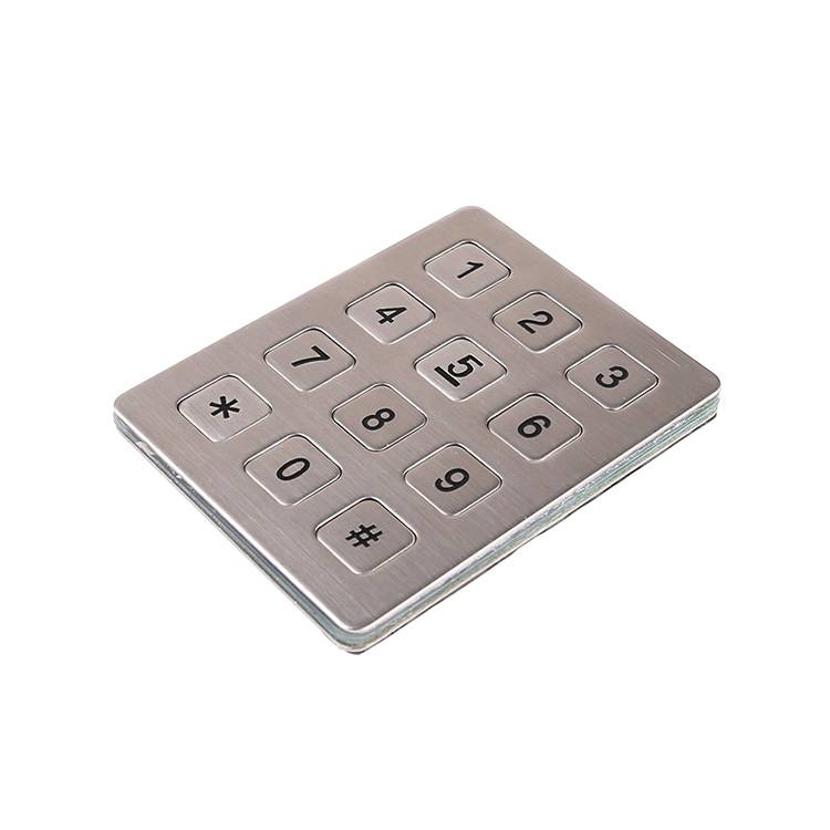 Customized logo 12 keys matrix access control system keypad-B721 Featured Image
