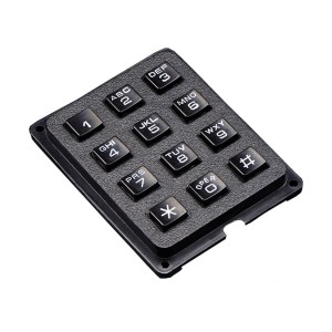 12 keys IP65 plastic Keypad For Vending Machine-B110