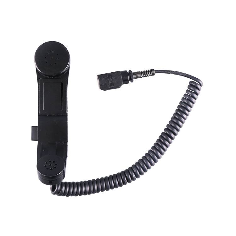 Noise Cancelling IP67 Vandal Resistant Retractable Telephone Microphone Speaker Handset for Military A25 Featured Image
