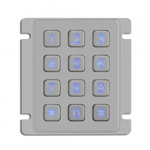 Matrix design RS232 illuminated keypad-B884