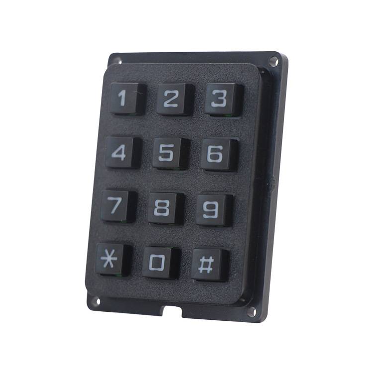 12 keys plastic material vending machine waterproof keypad-B110 Featured Image
