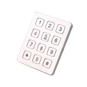 Door Metal Keypad 4 X 4 Matrix With Rugged Stainless Steel Material B720