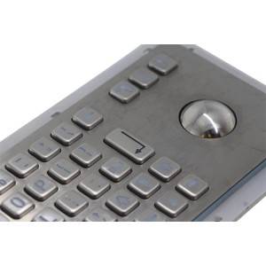 Waterproof kiosk use large metal keypad with trackball -B807